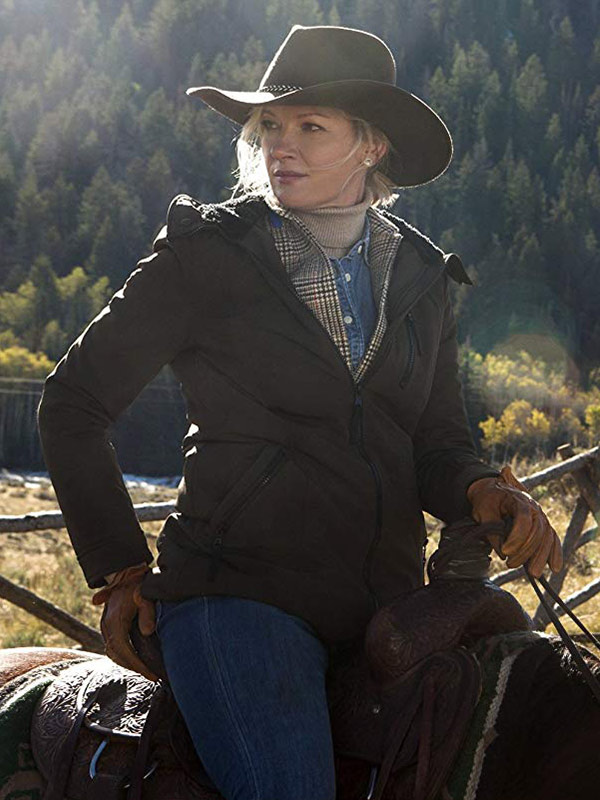 Gretchen Mol Yellowstone Evelyn Dutton Jacket Gretchen Mol Yellowstone Evelyn Dutton Jacket