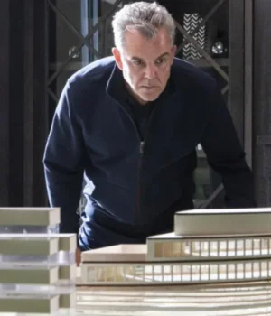 	Danny Huston Yellowstone Navy Blue Cotton Jacket