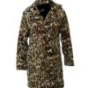  	Kelly Reilly Yellowstone S02 Leopard Print Fur Coat