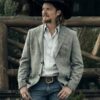  	Yellowstone Season 3 Kayce Dutton Gray Blazer