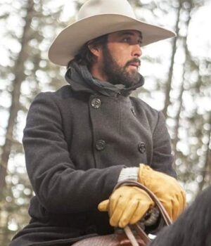  	Yellowstone TV Series Ryan Bingham Grey PeaCoat