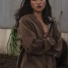 Yellowstone Monica Dutton Hooded Fleece Jacket Yellowstone Monica Dutton Hooded Fleece Jacket