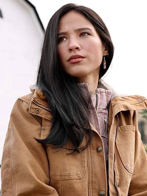 Monica Dutton Yellowstone Brown Cotton Jacket Monica Dutton Yellowstone Brown Cotton Jacket