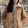 Monica Dutton Yellowstone Brown Cotton Jacket Monica Dutton Yellowstone Brown Cotton Jacket