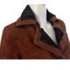  	Monica Dutton Yellowstone Suede Leather Brown Coat