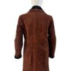  	Monica Dutton Yellowstone Suede Leather Brown Coat