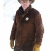  	Sheriff Walt Longmire Suede Leather Trench Coat