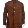  	Sheriff Walt Longmire Suede Leather Trench Coat