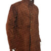  	Sheriff Walt Longmire Suede Leather Trench Coat