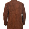  	Sheriff Walt Longmire Suede Leather Trench Coat