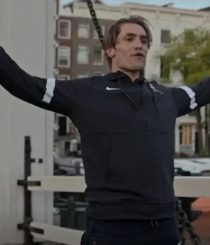  	Ted Lasso S03 Jamie Tartt Black Hooded Track Jacket