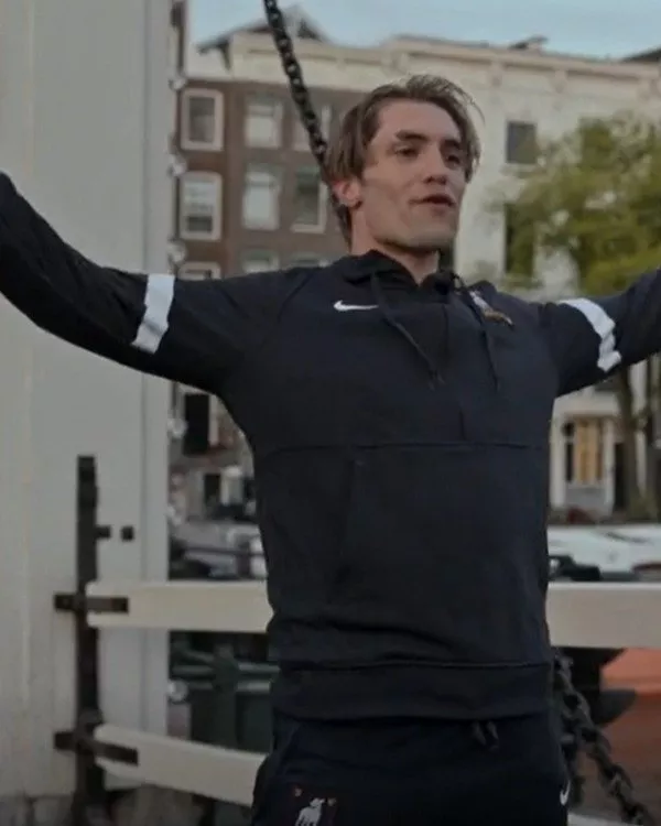 Ted Lasso S03 Jamie Tartt Black Hooded Track Jacket Ted Lasso S03 Jamie Tartt Black Hooded Track Jacket