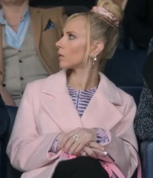  	Ted Lasso S03 Juno Temple Pink Coat