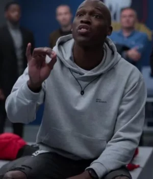  	Ted Lasso Thierry Zoreaux Grey Fleece Hoodie