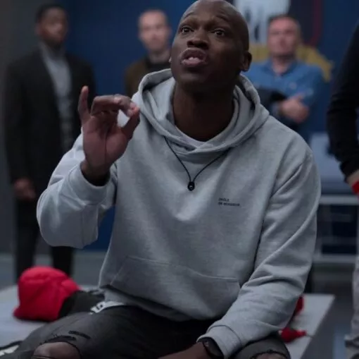 Ted Lasso Thierry Zoreaux Grey Fleece Hoodie Ted Lasso Thierry Zoreaux Grey Fleece Hoodie