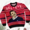  	Ted Lasso Multiple Colors Christmas Wool Sweater