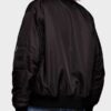  	Ted Lasso Juno Temple Black Cotton Bomber Jacket
