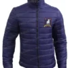  	Ted Lasso S02 Navy Blue Quilted Jason Sudeikis Puffer Jacket