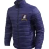  	Ted Lasso S02 Navy Blue Quilted Jason Sudeikis Puffer Jacket