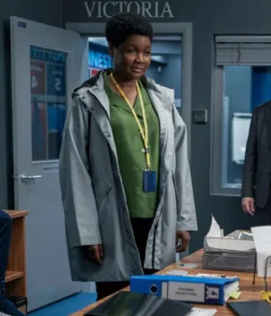  	Ted Lasso S02 Dr. Sharon Fieldstone Grey Coat