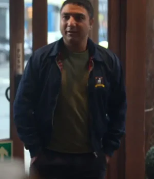  	Ted Lasso S02 Nick Mohammed Blue Cotton Bomber Jacket