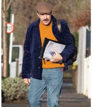 	Ted Lasso Jason Sudeikis Purple Jacket