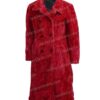  	Juno Temple Ted Lasso Red Fur Coat