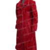 Juno Temple Ted Lasso Red Fur Coat Juno Temple Ted Lasso Red Fur Coat