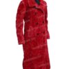Juno Temple Ted Lasso Red Fur Coat Juno Temple Ted Lasso Red Fur Coat