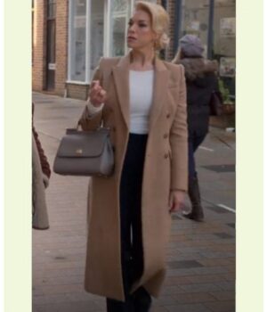  	Ted Lasso Rebecca Welton Brown Coat