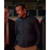  	Ted Lasso Jason Sudeikis Navy Blue Parachute Jacket