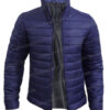  	Ted Lasso Jason Sudeikis Navy Blue Parachute Jacket