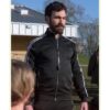  	Ted Lasso S02 Brett Goldstein Black Bomber Jacket