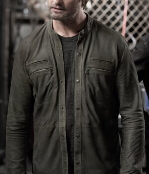  	Will Bowman Colony Black Leather Jacket