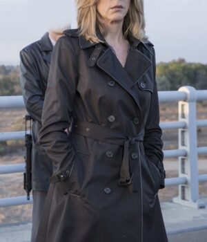  	Helena Colony Double Breasted Long Trench Coat