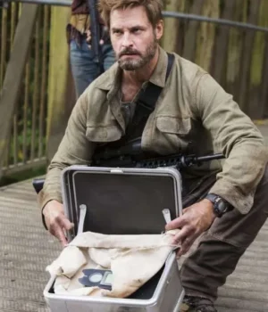  	Will Bowman Colony Cotton Light Olive Green Jacket