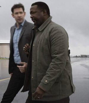  	Tom Clancy’s Jack Ryan James Greer Suede Leather Jacket