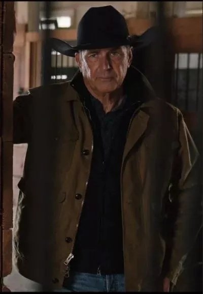 John Dutton Yellowstone Season 5 Brown Cotton Jacket