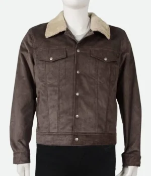  Yellowstone Kevin Costner Corduroy Brown Jacket