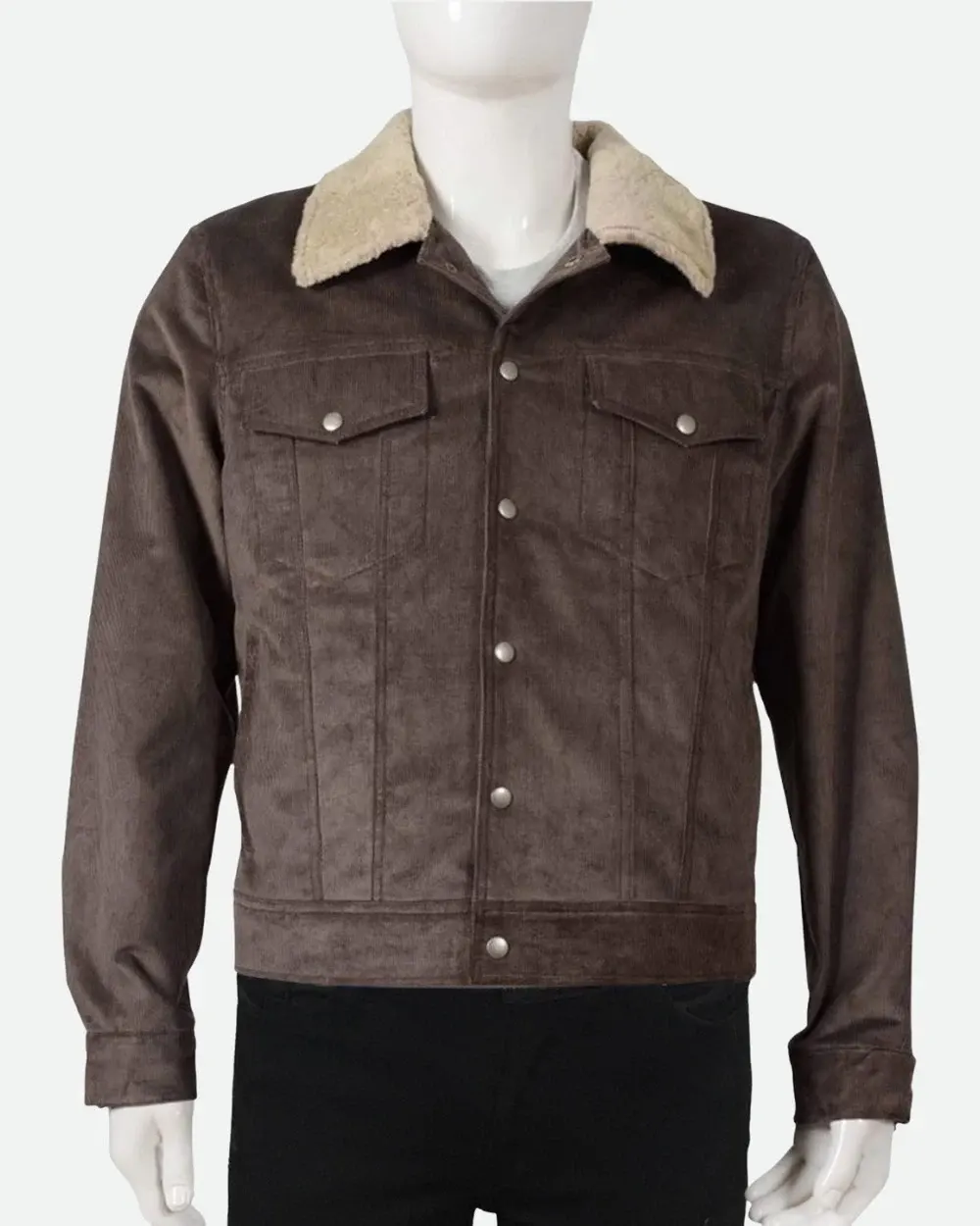 Yellowstone Kevin Costner Corduroy Brown Jacket Yellowstone Kevin Costner Corduroy Brown Jacket