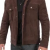  Yellowstone John Dutton Mens Corduroy Sherpa Trucker Jacket