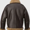  Elvin B-3 Shearling Brown Leather Aviator Jacket