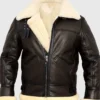  Roy B-3 Shearling Brown Leather Aviator Jacket