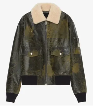  Frenton Aviator Naval Leather Jacket