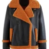  Austin Brown Leather Black Jacket