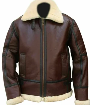  Pilot Flight WWII Shearling B3 Bomber Jacket