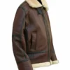  Pilot Flight WWII Shearling B3 Bomber Jacket