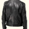  Black Motorcycle Leather Jacket For Men’s
