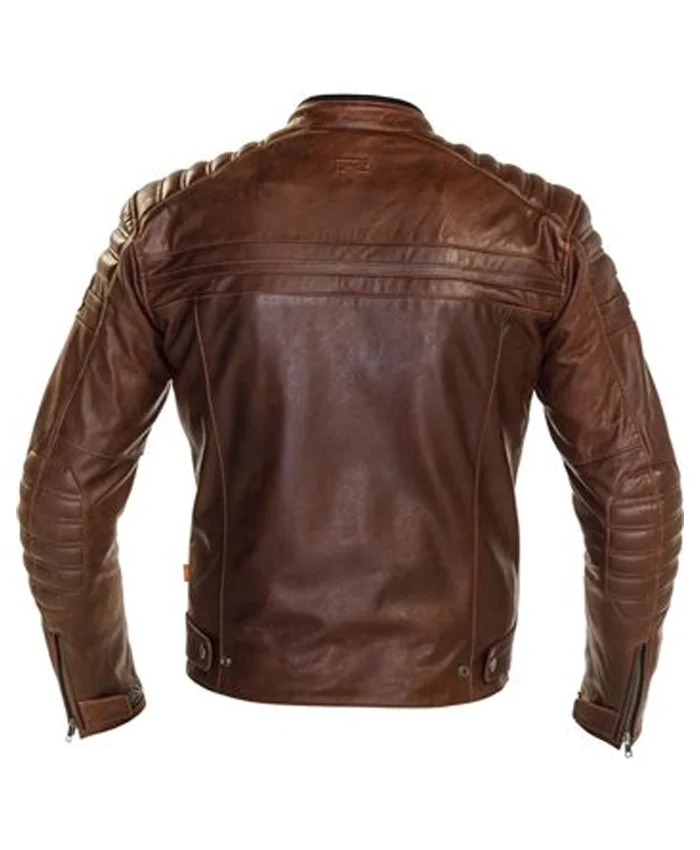 Brown Men’s Motorcycle Cafe Racer Leather Jacket Brown Men’s Motorcycle Cafe Racer Leather Jacket