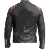 James Men’s Brown Striped Cafe Racer Leather Jacket James Men’s Brown Striped Cafe Racer Leather Jacket